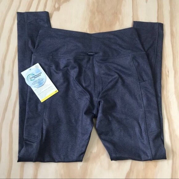 Mondetta Luxury Performance  Purple Grey Leggings women size S - Picture 13 of 15